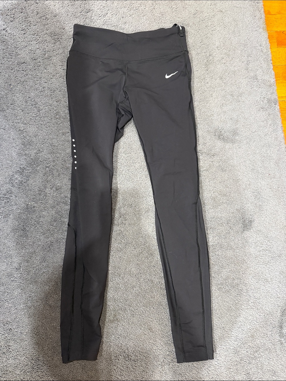 Nike Black Reflective Swoosh Performance Leggings